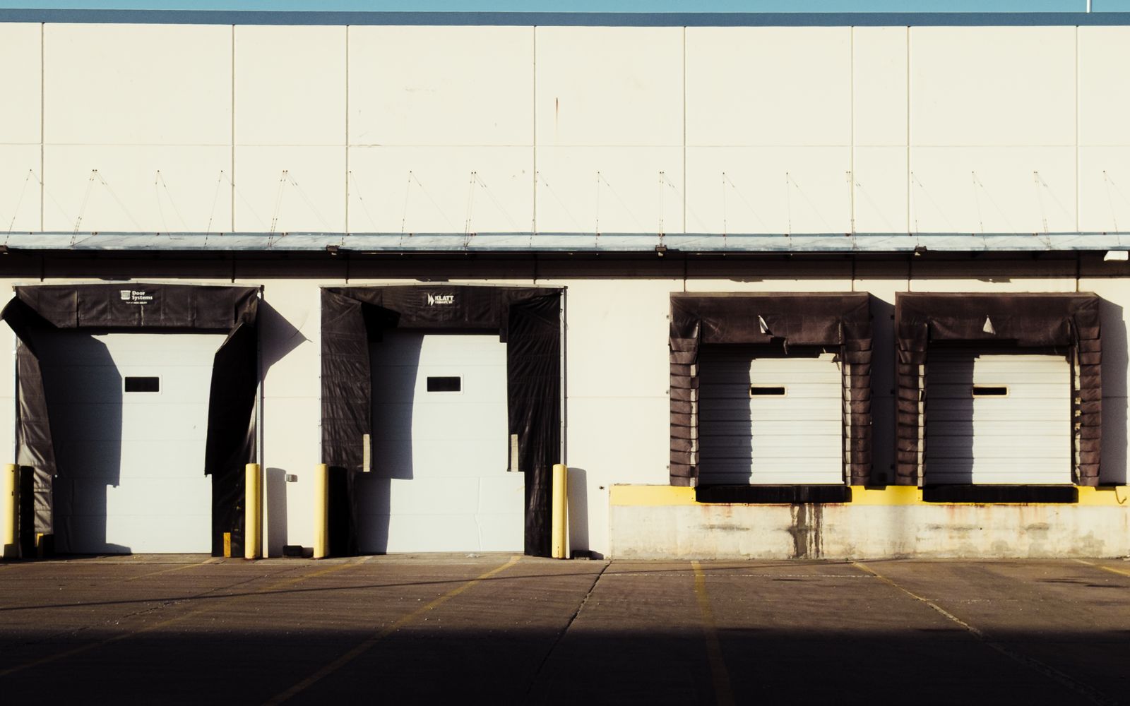 Loading bays at distribution premises